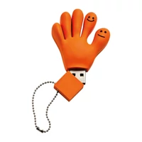 Kép 2/3 - 8 GB-os "fun hands" pendrive, narancssárga