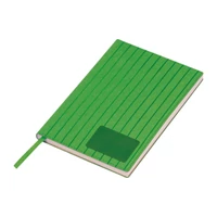 Kép 1/3 - A5 PU borítású "Stripes" jegyzetfüzet, zöld