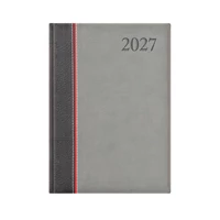 Kép 2/3 - Groovy B5 heti határidőnapló antracit-piros-szürke - 2027