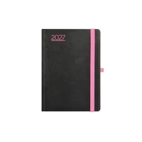 Kép 2/3 - Nero B6 heti határidőnapló fekete-pink - 2027