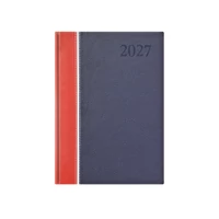 Kép 2/3 - Groovy A5 napi határidőnapló bordó-fehér-kék - 2027