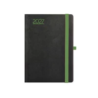 Kép 2/3 - Nero A5 napi határidőnapló fekete-zöld - 2027