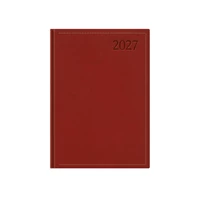 Kép 2/3 - Traditional A5 napi határidőnapló bordó - 2027