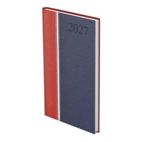Kép 1/3 - Groovy B5 álló zsebnaptár bordó-fehér-kék - 2027