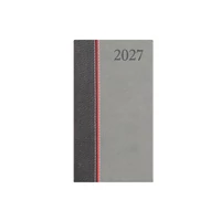 Kép 2/3 - Groovy B5 álló zsebnaptár antracit-piros-szürke - 2027