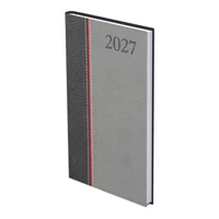 Kép 1/3 - Groovy B5 álló zsebnaptár antracit-piros-szürke - 2027
