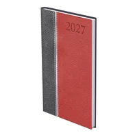 Kép 1/3 - Groovy B5 álló zsebnaptár antracit-ezüst-bordó - 2027