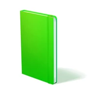 Kép 1/2 - Rainbow keskenyített A5 notebook A5 neon zöld