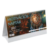 Kép 1/2 - Motivációs asztali naptár fehér álló papírtáblával - 2027