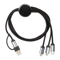 Kép 3/3 - 5 az 1-ben USB LED töltőkábel , fekete