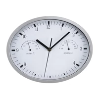 Kép 1/3 - Falióra hőmérséklet kijelzővel, fehér