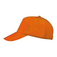 Kép 3/3 - Vászon baseball sapka, 5 panel, narancssárga
