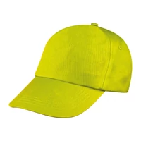Kép 1/3 - Vászon baseball sapka, 5 panel, világos zöld