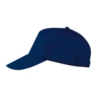 Kép 3/3 - Vászon baseball sapka, 5 panel, sötétkék