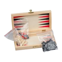 Kép 3/3 - Backgammon - sakk - dámajáték, bézs