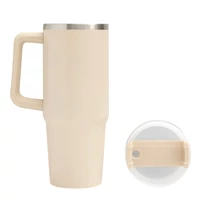 Kép 14/23 - DRINK DELUXE vákuumos ivópohár, Tumbler, bézs