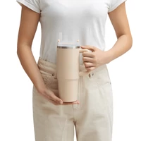 Kép 10/23 - DRINK DELUXE vákuumos ivópohár, Tumbler, bézs