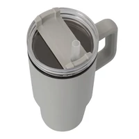 Kép 12/17 - DRINK ULTY ivópohár, Tumbler, duplafalú, világosszürke