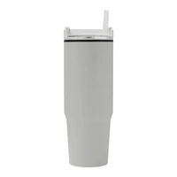 Kép 17/17 - DRINK ULTY ivópohár, Tumbler, duplafalú, világosszürke