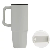 Kép 6/17 - DRINK ULTY ivópohár, Tumbler, duplafalú, világosszürke