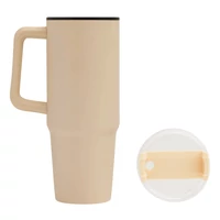 Kép 10/17 - DRINK ULTY ivópohár, Tumbler, duplafalú, bézs