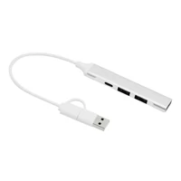 Kép 8/13 - NETWORK USB hub, ezüst