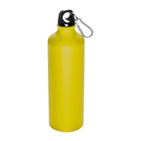 Kép 1/3 - Nagy ivópalack karabinerrel, 800 ml, sárga