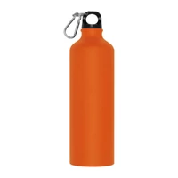 Kép 2/3 - Nagy ivópalack karabinerrel, 800 ml, narancssárga