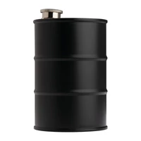 Kép 3/3 - Hordó formájú flaska, 600 ml, fekete