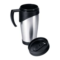 Kép 2/3 - Rozsdamentes acél termoszbögre, 400 ml, szürke