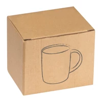 Kép 3/3 - Gumírozott kerámia bögre, 300 ml, piros