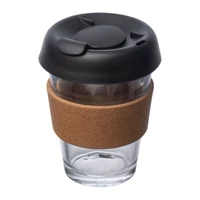 Kép 1/3 - Boroszilikált üvegbögre, 350 ml, áttetsző