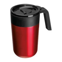 Kép 1/3 - Rozsdamentes acél termoszbögre 400 ml, piros