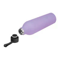 Kép 2/3 - Gumírozott ivópalack, 750 ml, lila