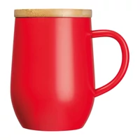 Kép 3/3 - Duplafalú termoszbögre, 300 ml, piros