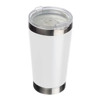 Kép 1/3 - Kerámia bevonatú rozsdamentes acél bögre, 500ml, fehér