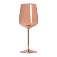 Kép 2/3 - Borospohár réz bevonattal, 500ml, rose gold