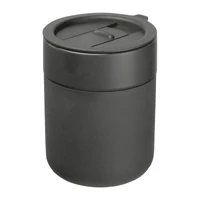 Kép 2/3 - Kerámia termoszbögre szilikon burkolattal, 340ml, sötétszürke