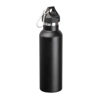 Kép 1/3 - Vákuumszigetelt termosz palack, matt, 500ml, fekete