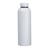 Kép 3/3 - Újrahasznosított rozsdamentes acél kulacs,600ml, fehér
