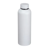 Kép 1/3 - Újrahasznosított rozsdamentes acél kulacs,600ml, fehér