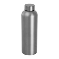 Kép 1/3 - Újrahasznosított rozsdamentes acél kulacs,600ml, szürke