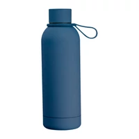 Kép 3/3 - Gumírozott vákuumszigetelt ivópalack, 500ml, sötétkék