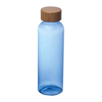 Kép 1/3 - PET ivópalack bambusz fedéllel, 500ml, kék