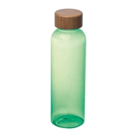 Kép 1/3 - PET ivópalack bambusz fedéllel, 500ml, zöld
