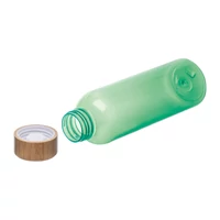 Kép 2/3 - PET ivópalack bambusz fedéllel, 500ml, zöld