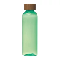 Kép 3/3 - PET ivópalack bambusz fedéllel, 500ml, zöld