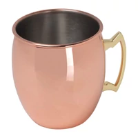 Kép 1/3 - Moscow Mule réz bevonatú acél pohár, 500ml, rose gold