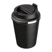 Kép 3/3 - Duplafalú acél ivópohár, 350ml, fekete