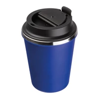 Kép 3/3 - Duplafalú acél ivópohár, 350ml, kék